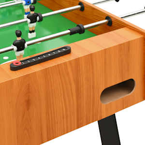 Skládací stolní fotbal 121 x 61 x 80 cm světle hnědý - obrázek 7