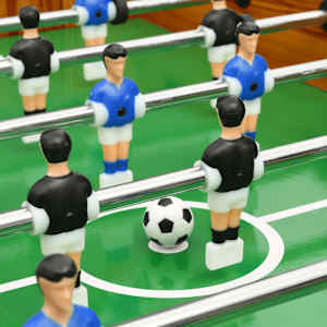 Skládací stolní fotbal 121 x 61 x 80 cm světle hnědý - obrázek 8