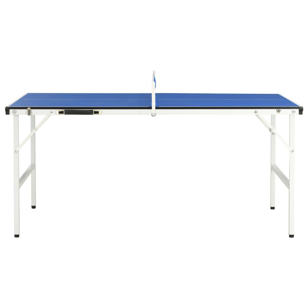 Kék pingpongasztal hálóval 152 x 76 x 66 cm 