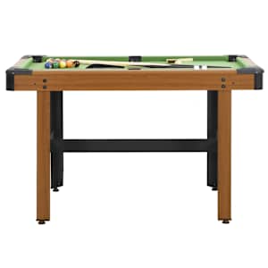 Kulečníkový stůl 122 x 61 x 76 cm hnědý - obrázek 2