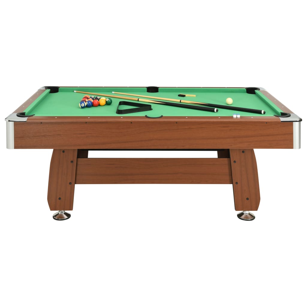 vidaXL 7 Feet Billiard Table 88 kg 214x122x79 cm Brown