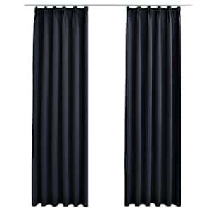vidaXL pimendavad kardinad konksudega 2 tk antratsiithall 140 x 175 cm
