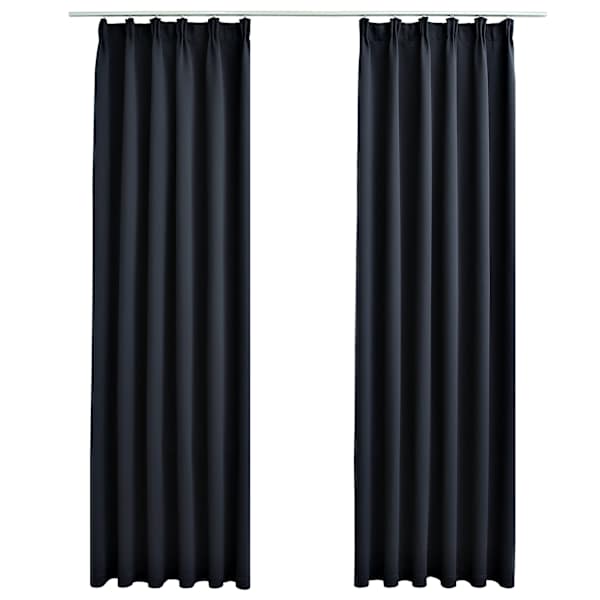 vidaXL pimendavad kardinad konksudega 2 tk antratsiithall 140 x 225 cm