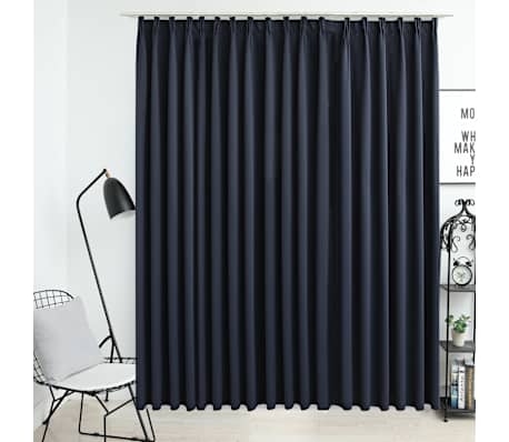 Vidaxl Blackout Curtain With Hooks Anthracite Blind Drapery Window