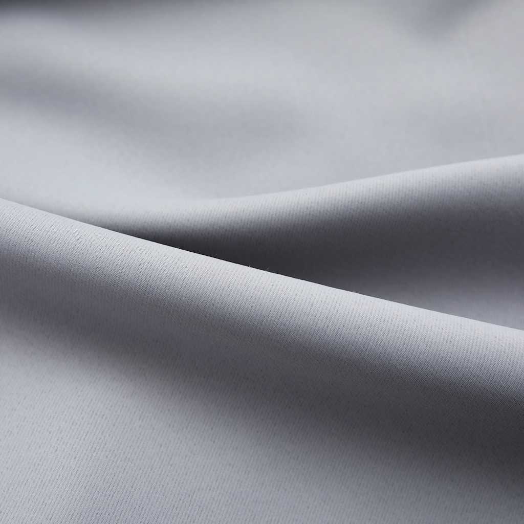vidaXL Pimennysverhot koukuilla 2 kpl harmaa 140x225 cm
