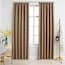  vidaXL 2 db tópszínű sötétítőfüggöny kampókkal 140 x 225 cm termék 2. képe