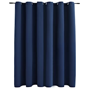 vidaXL pimendav kardin metallr&otilde;ngastega, sinine, 290 x 245 cm