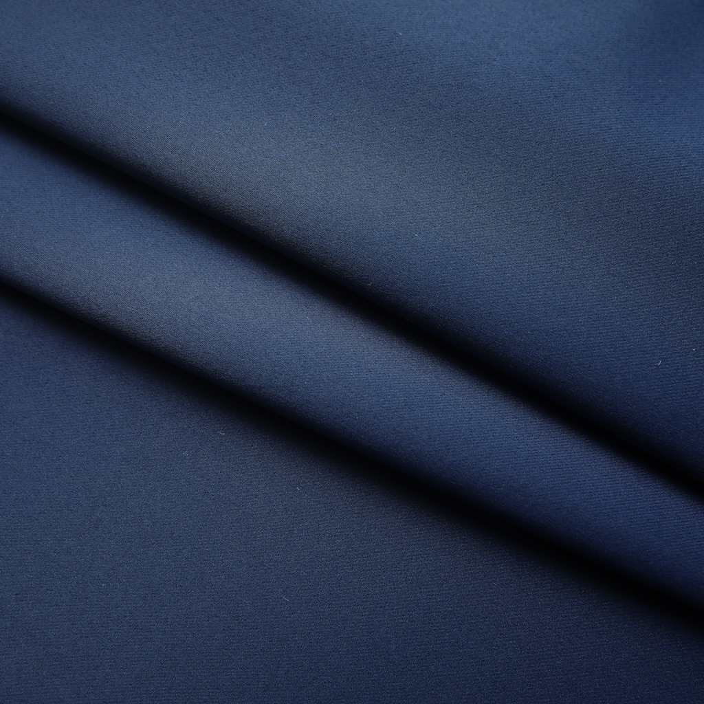 vidaXL Gordijnen verduisterend met haken 2 st 140x225 cm blauw afbeelding