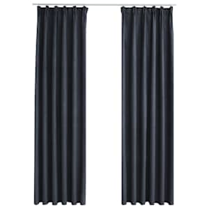 vidaXL pimendavad kardinad konksudega 2 tk antratsiithall 140 x 175 cm