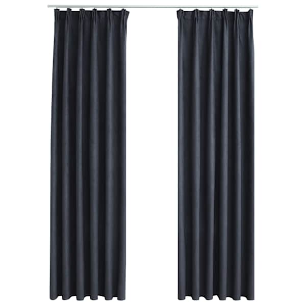 vidaXL pimendavad kardinad konksudega 2 tk antratsiithall 140 x 175 cm