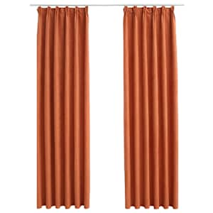 vidaXL pimendavad kardinad konksudega, 2 tk rooste 140 x 175 cm