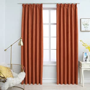 vidaXL pimendavad kardinad konksudega, 2 tk rooste 140 x 175 cm