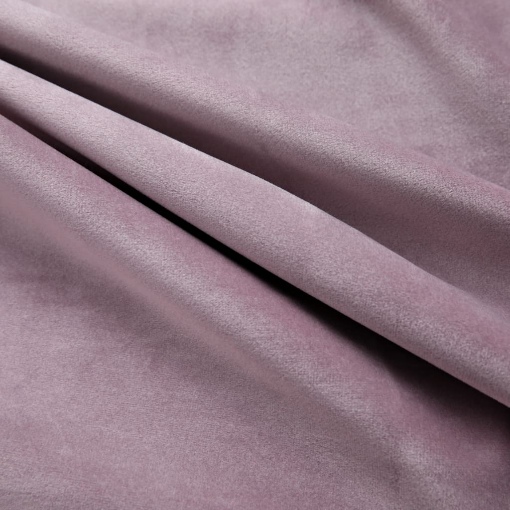 Naktinės užuolaidos, 2vnt., rožinės spalvos, 140x225cm, aksomas | Stepinfit