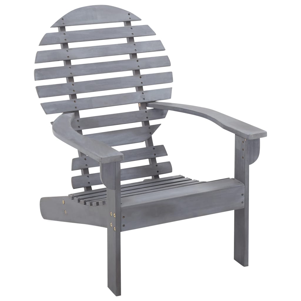 Adirondack-Stuhl Massivholz Akazie Grau kaufen