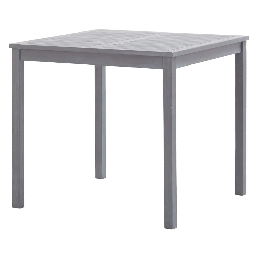 

vidaXL Tuintafel 80x80x74 cm massief acaciahout grijs