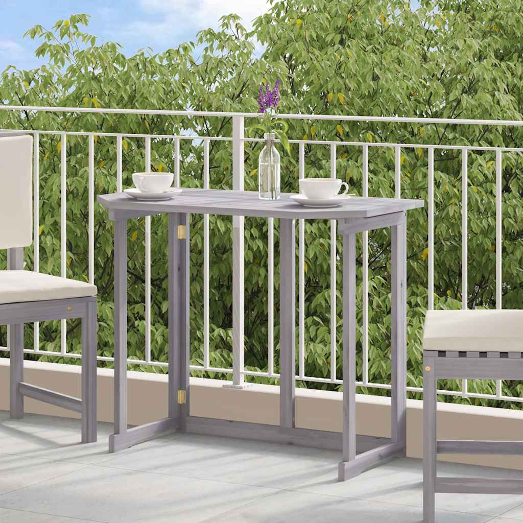 vidaXL Masă de balcon pliabilă, 90x50x74 cm, lemn masiv de acacia