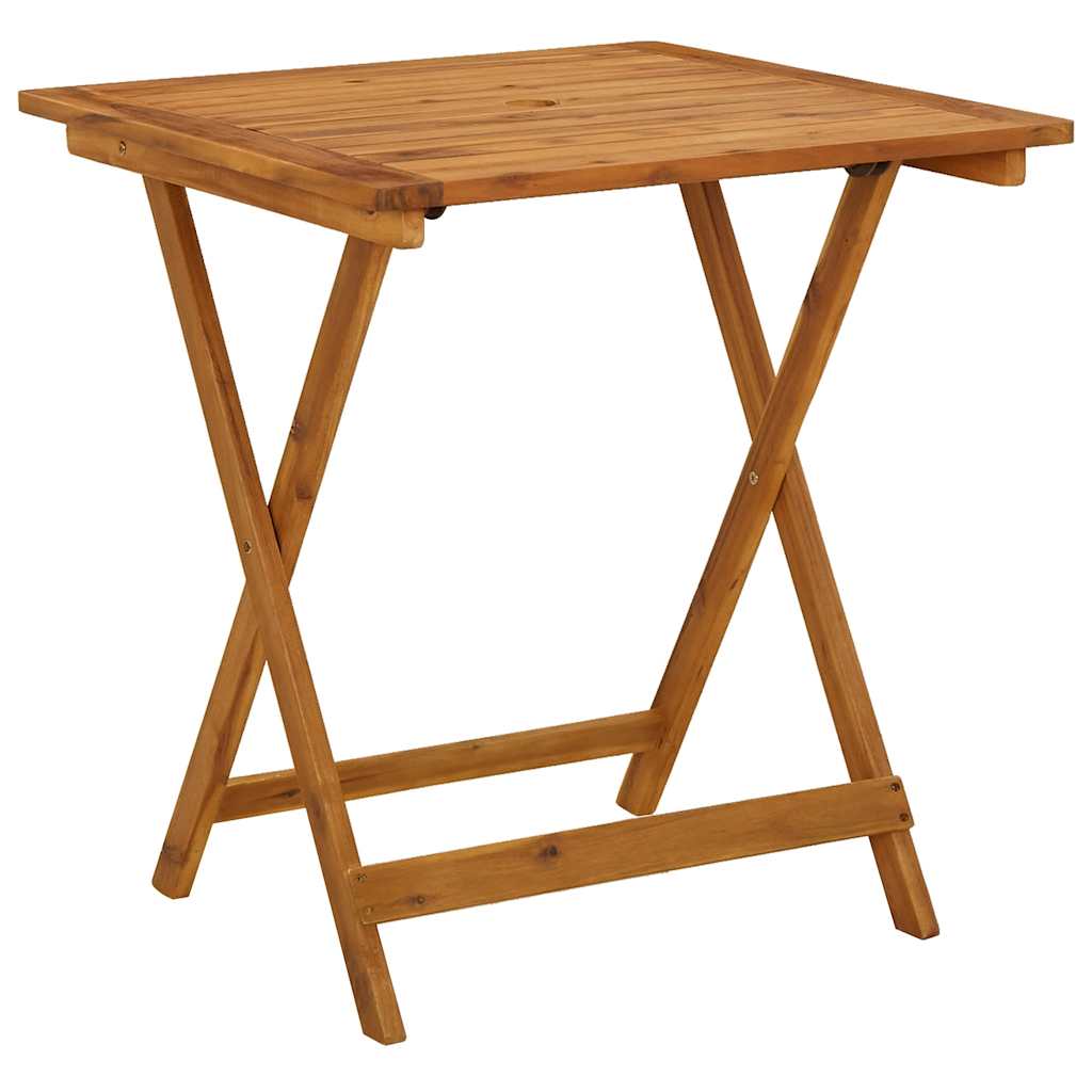 

vidaXL Folding Patio Table 27.6"x27.6"x29.5" Solid Acacia Wood