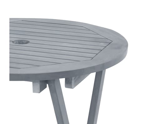vidaXL Akazie Massiv Gartentisch 60cm Esstisch Terrassentisch