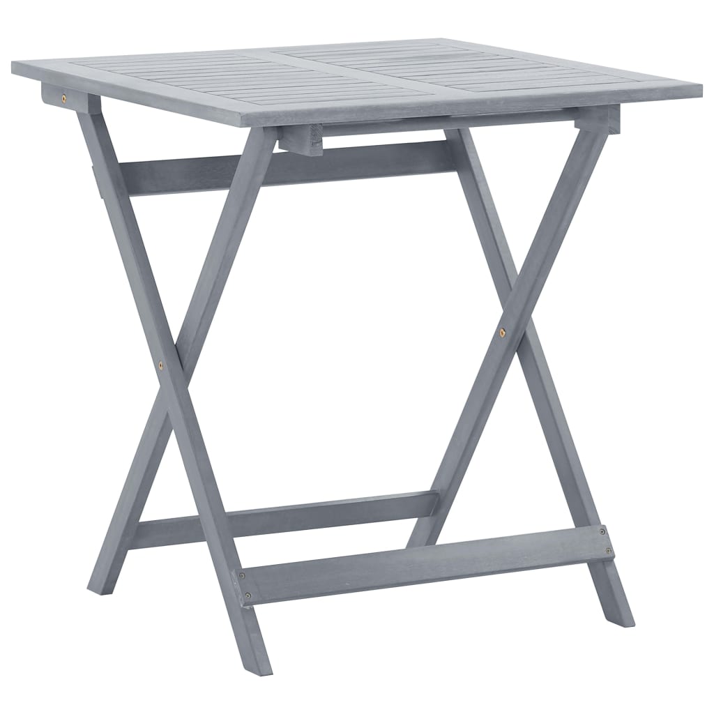

vidaXL Folding Patio Table 27.6"x27.6"x29.5" Solid Acacia Wood