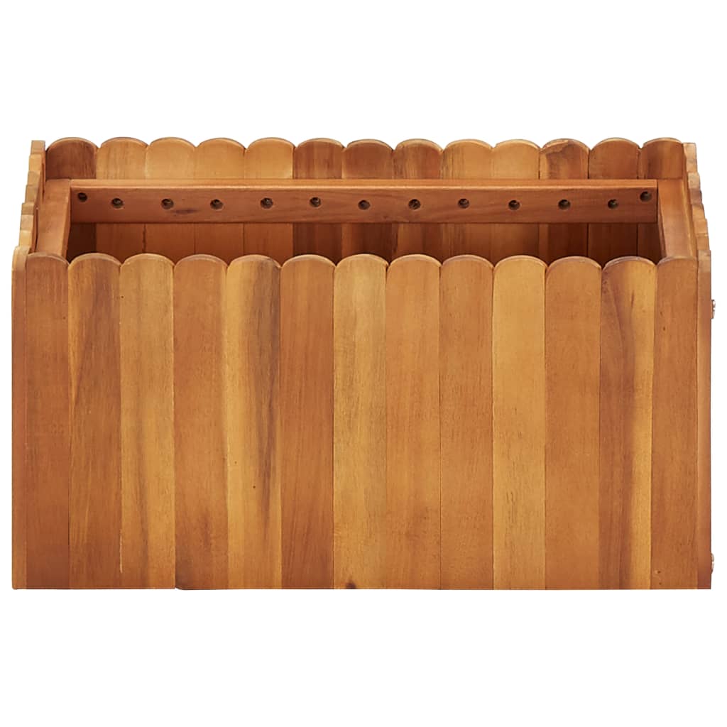 vidaXL Plantenbak verhoogd 50x30x25 cm massief acaciahout afbeelding