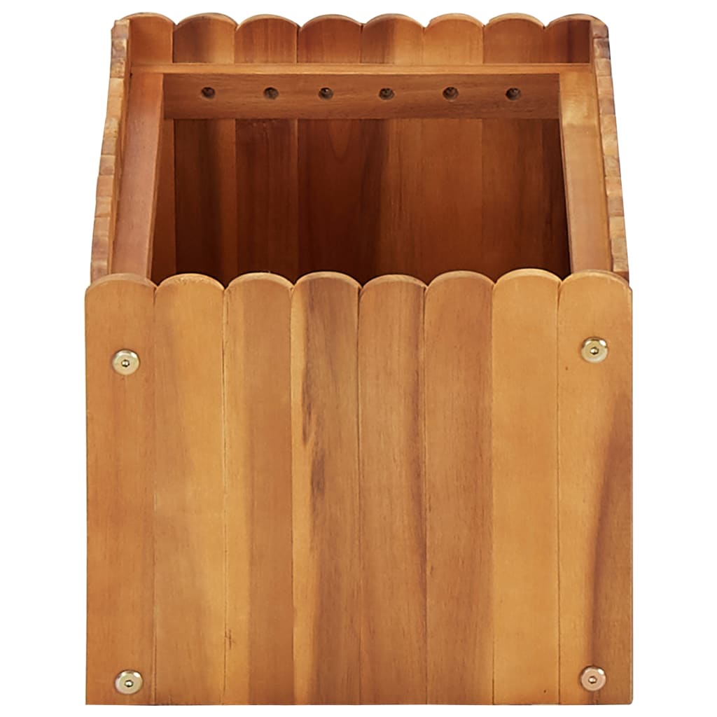 vidaXL Garden Raised Bed 19.6"x11.8"x9.8" Solid Acacia Wood