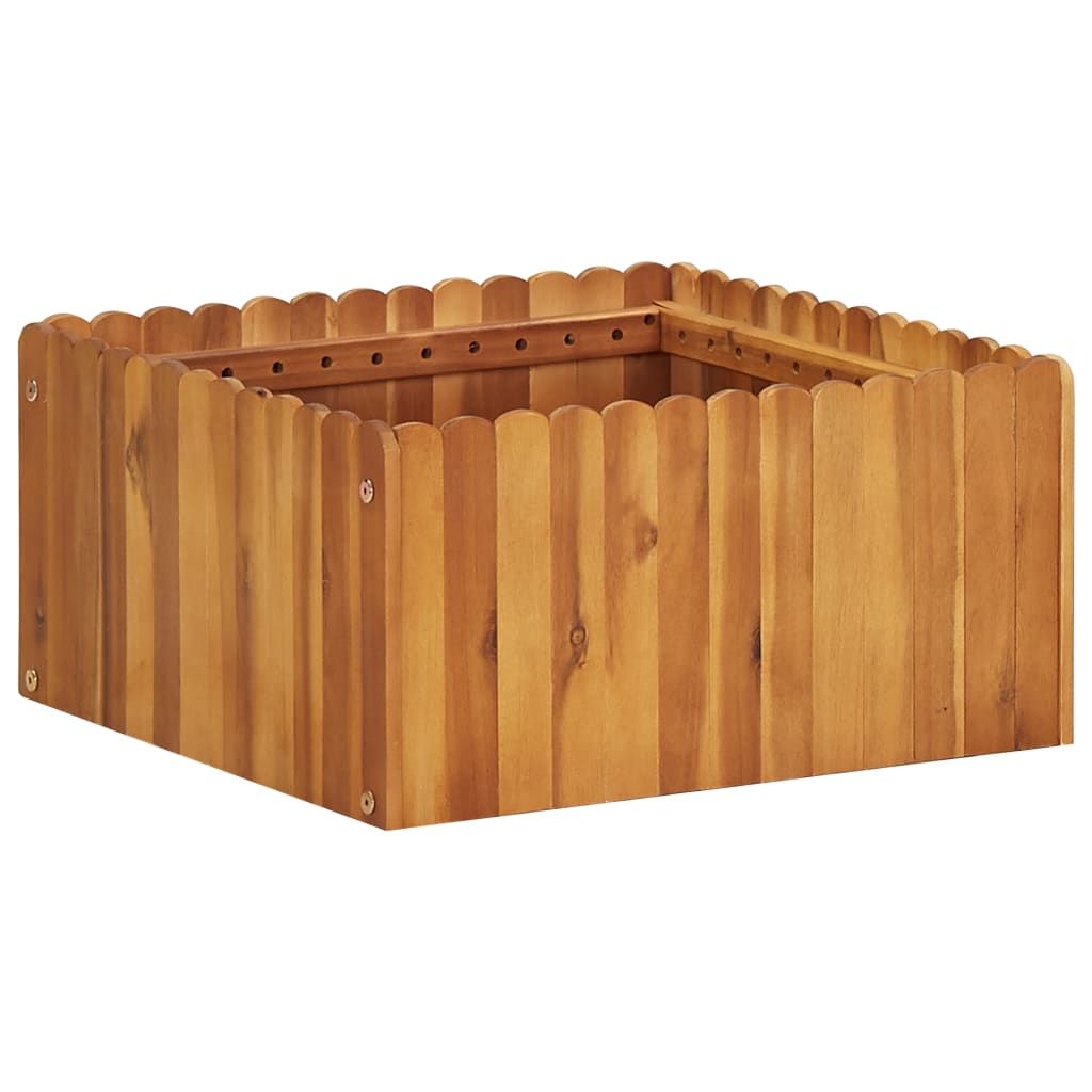 vidaXL Garten-Hochbeet 50 x 50 x 25 cm Massivholz Akazie