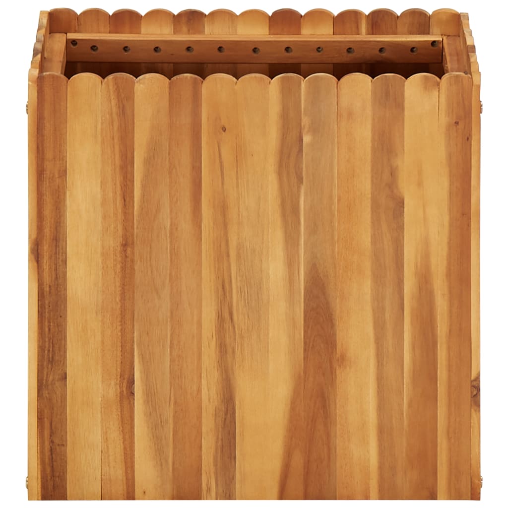 vidaXL Strat înălțat de grădină, 50 x 30 x 50 cm, lemn masiv de acacia
