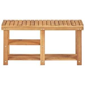 Botník 90 x 32 x 46 cm masivní akáciové dřevo - obrázek 2