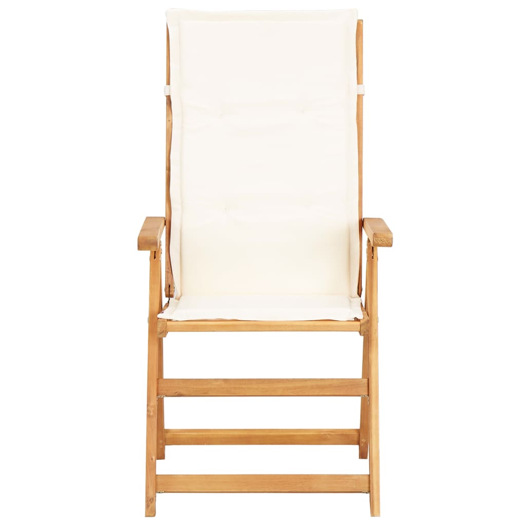 vidaXL Tuinstoelen 2 st verstelbaar massief acaciahout bruin afbeelding