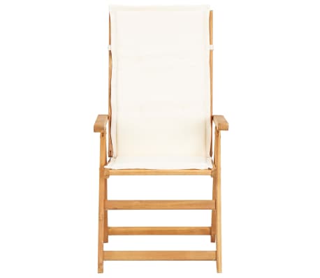 vidaXL Chaises inclinables de jardin lot de 2 Bois solide d'acacia