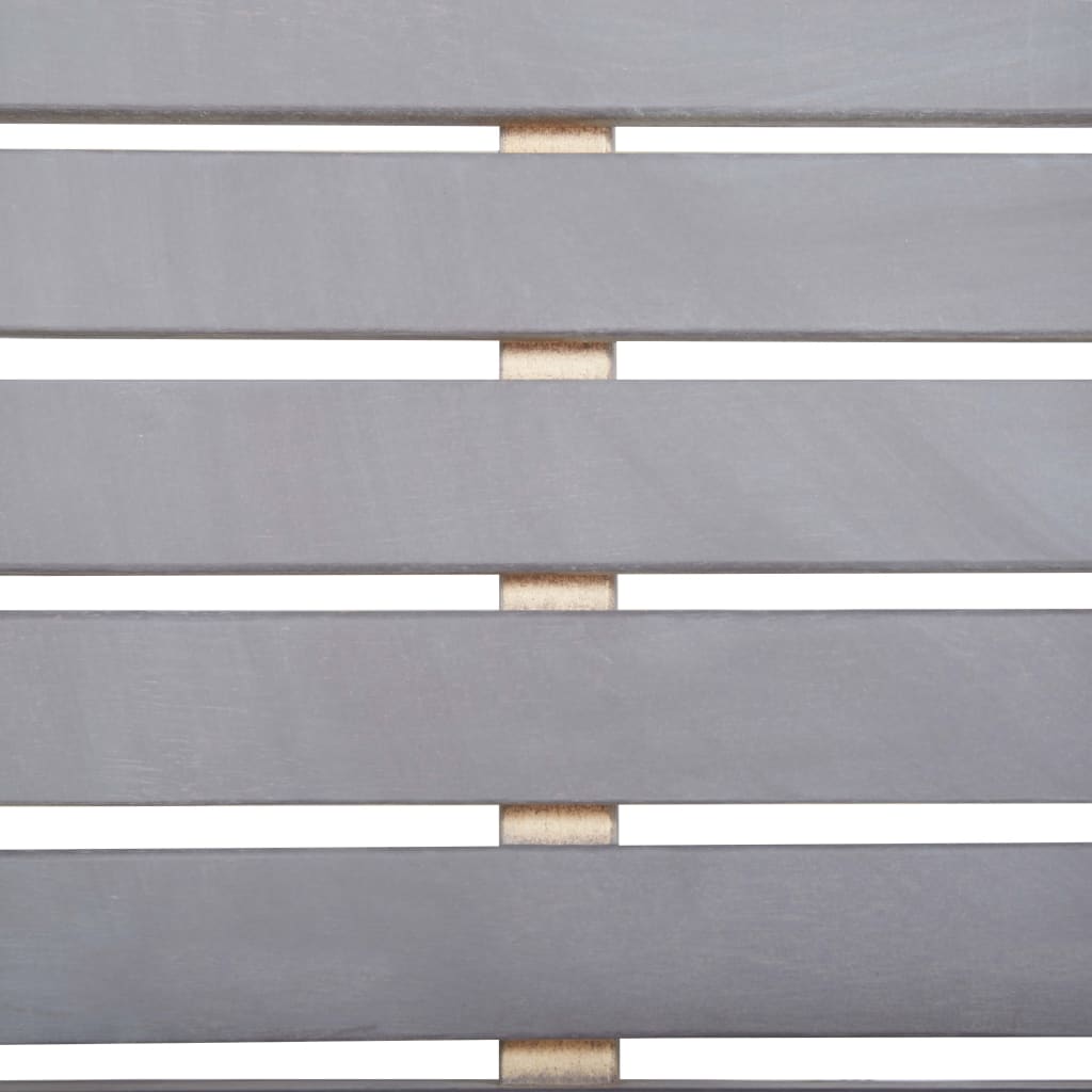 Set mobilier de exterior, 9 piese, gri, lemn masiv de acacia