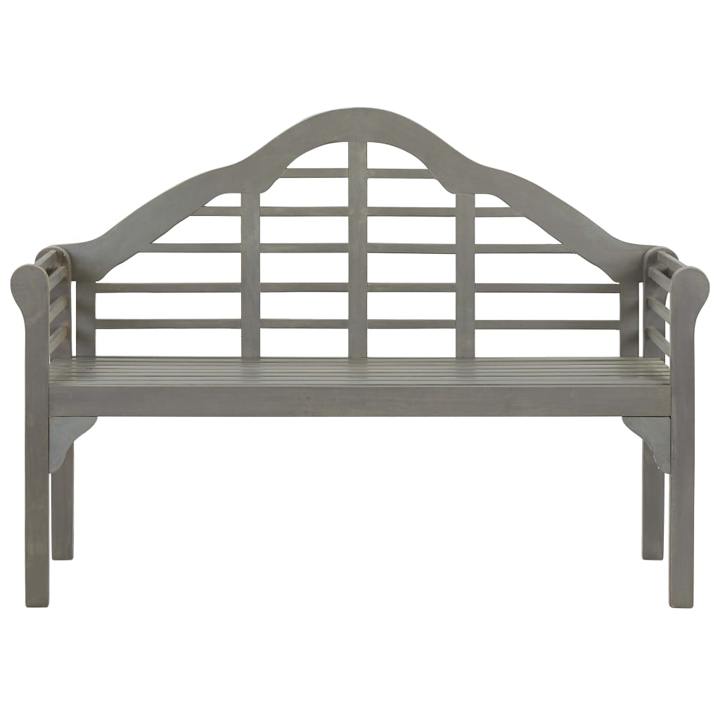 vidaXL Garden Bench Grey Wash 135 cm Solid Acacia Wood