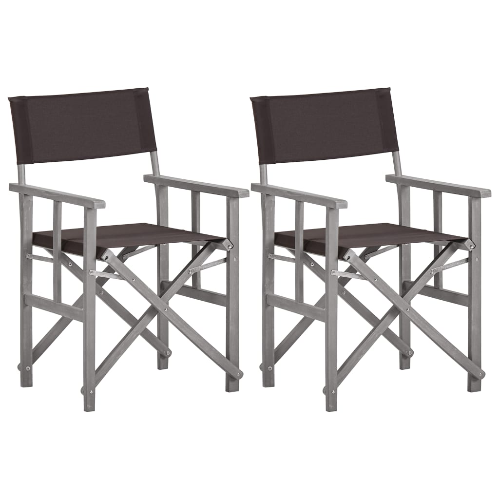Director’s Chairs 2 Piece Solid Acacia Wood
