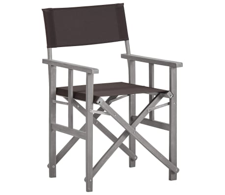 vidaXL Chaises de metteur en sc&egrave;ne lot de 2 Bois massif d'acacia