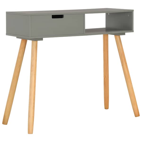 vidaXL konsoollaud hall 80 x 30 x 72 cm toekast m&auml;nnipuidust