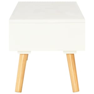 TV stolek bílý 120 x 35 x 35 cm masivní borové dřevo - obrázek 6