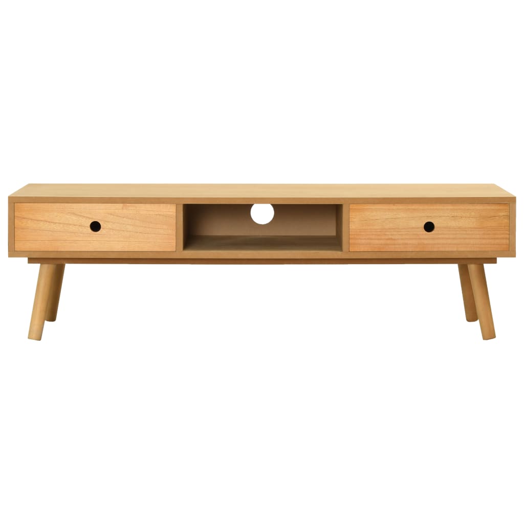 vidaXL Mueble para la TV de madera maciza de pino 120x35x35 cm