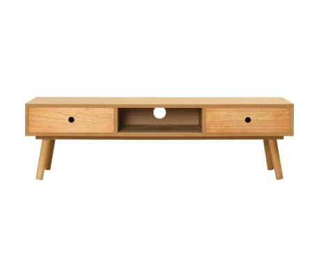 vidaXL Mueble para la TV de madera maciza de pino 120x35x35 cm