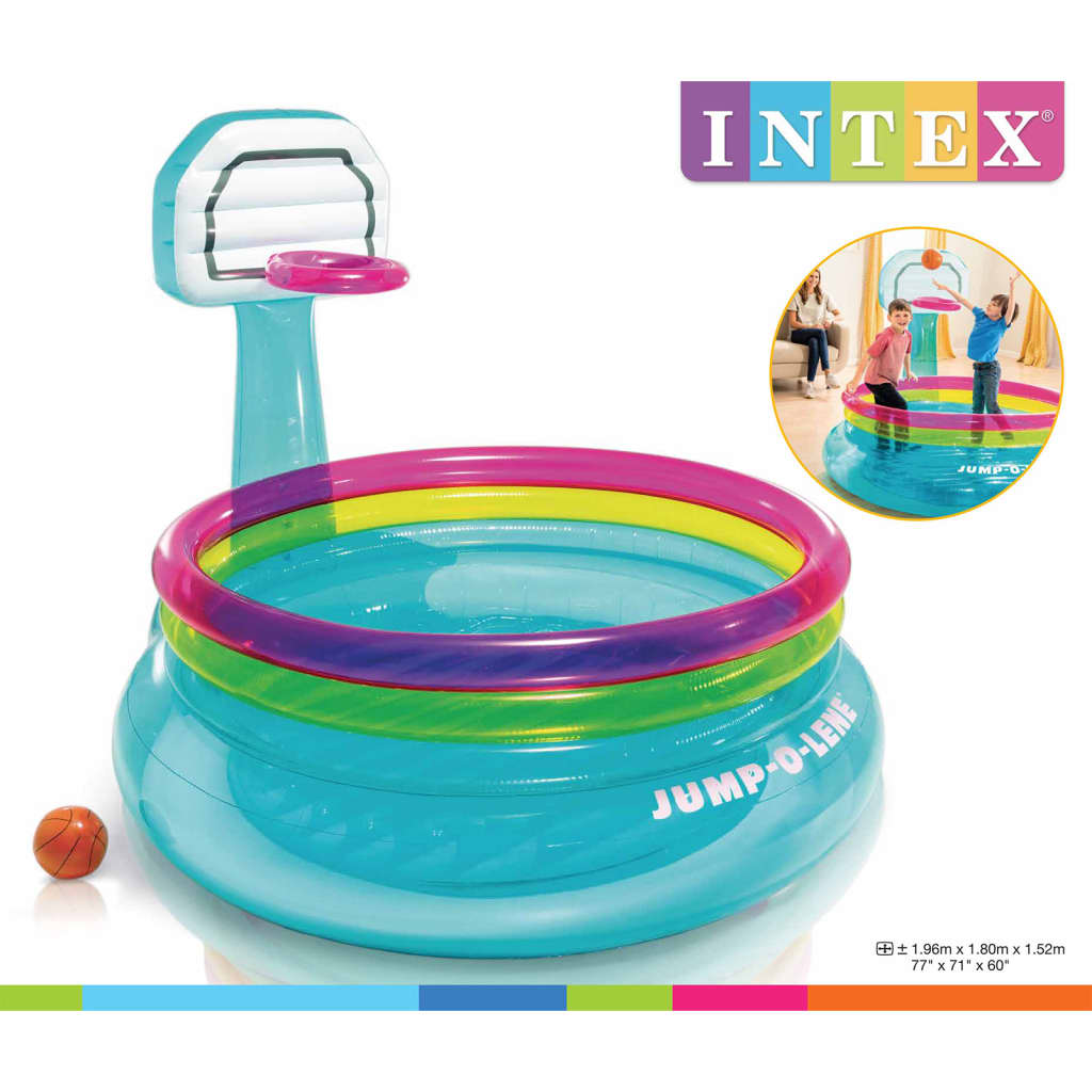 

INTEX Kids Springkussen Jump-O-Lene basketbal PVC