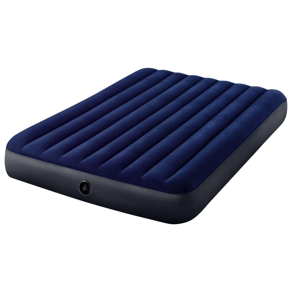

INTEX Luchtbed met pomp opblaasbaar Dura-Beam 152x203x25 cm blauw