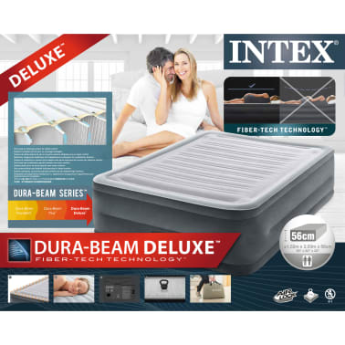 Intex Airbed Dura Beam Deluxe Comfort Plush Queen 56 Cm Vidaxl Co Uk