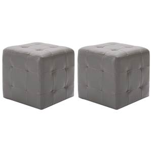 vidaXL tumba 2 tk, hall, 30 x 30 x 30 cm, kunstnahk