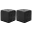  vidaXL 2 db fekete műbőr puff 30 x 30 x 30 cm termék 2. képe