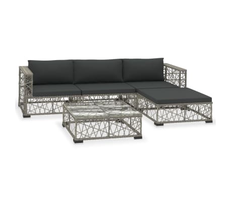 This rattan sofa set combines style and functionality, and will become the focal point of your garden or patio. The whole furniture set is designed to be used outdoors year-round.