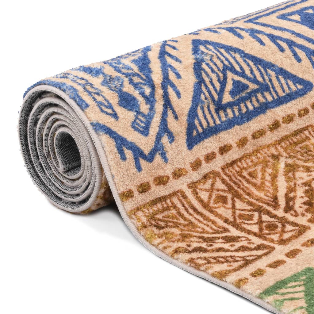 

vidaXL Vloerkleed met print 160x230 cm polyester meerkleurig