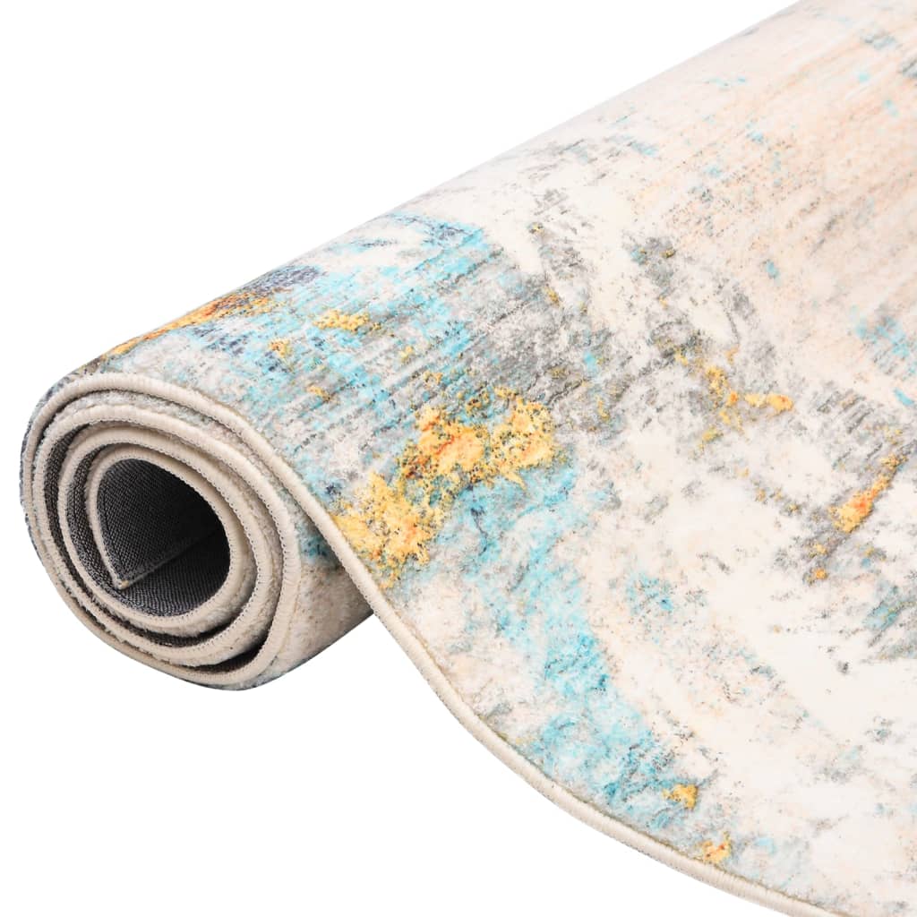 

vidaXL Vloerkleed met print 80x150 cm polyester meerkleurig