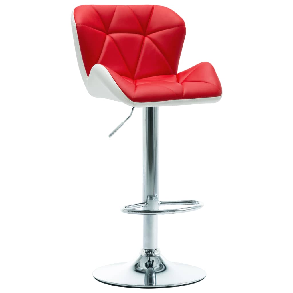 Image of vidaXL Bar Stool Red Faux Leather