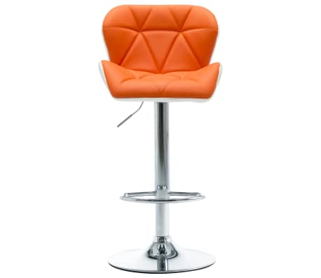 vidaXL bāra krēsls, oranža mākslīgā āda