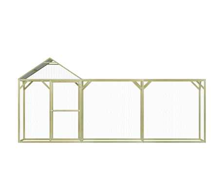 vidaXL Pollaio 4,5x1,5x2 m in Legno di Pino Impregnato
