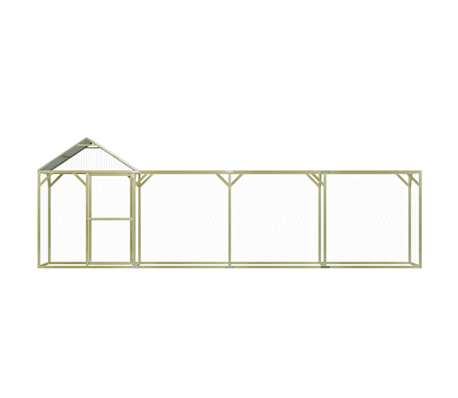 vidaXL Kyllingbur 6x1,5x2 m impregnert furu